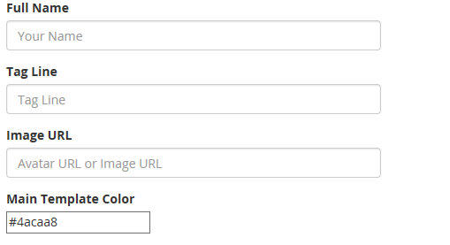 填写相应的信息